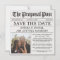 Newspaper Wedding Save The Date Magnets