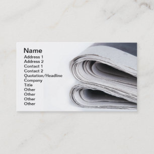 Newspapers Business Card