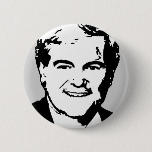 Newt Gingrich Gear 2 Inch Round Button