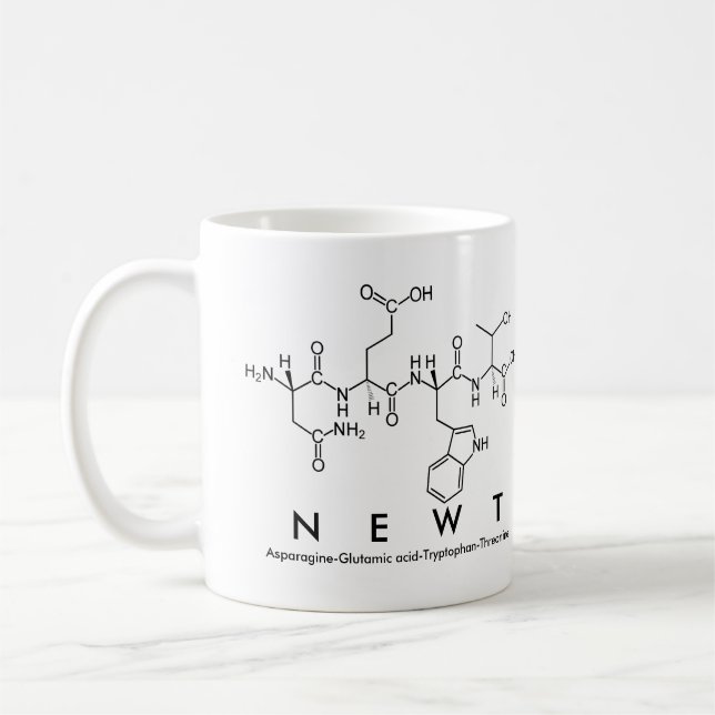 Newt peptide name mug (Left)