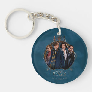 NEWT SCAMANDER™ and Company Art Nouveau Frame Keychain