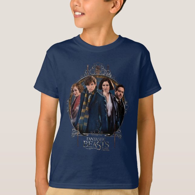 NEWT SCAMANDER™ and Company Art Nouveau Frame T-Shirt (Front)