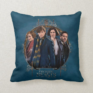 NEWT SCAMANDER™ and Company Art Nouveau Frame Throw Pillow