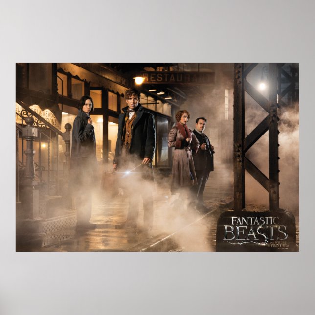 NEWT SCAMANDER™ & Co. At The Train Station Poster (Front)