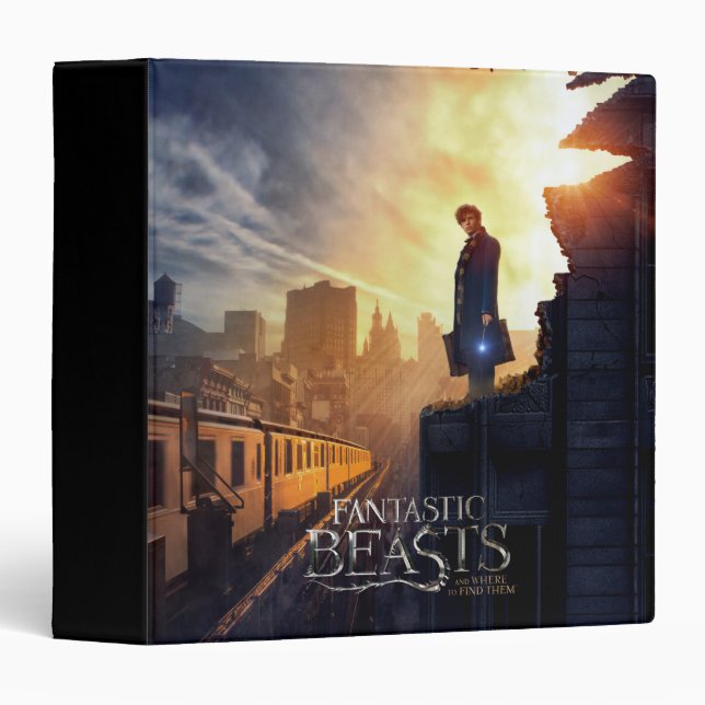 NEWT SCAMANDER™ in Destroyed Building Binder (Front/Spine)