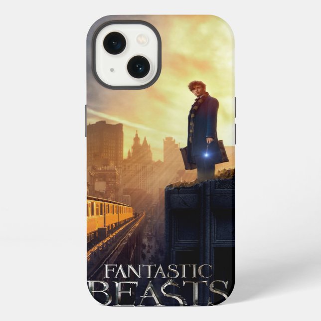 NEWT SCAMANDER™ in Destroyed Building iPhone Case (Back)