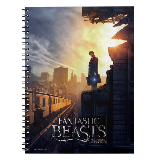 NEWT SCAMANDER™ in Destroyed Building Notebook (Front)