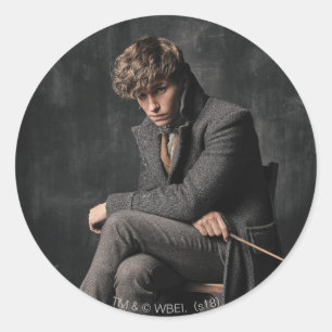NEWT SCAMANDER™ Photo Classic Round Sticker