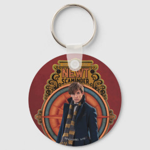 NEWT SCAMANDER™ Standing Art Nouveau Panel Keychain