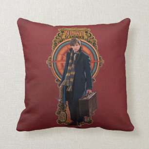 NEWT SCAMANDER™ Standing Art Nouveau Panel Throw Pillow
