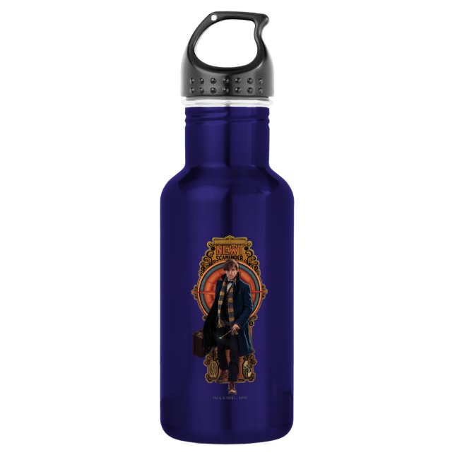 NEWT SCAMANDER™ Walking Art Nouveau Panel 532 Ml Water Bottle (Front)
