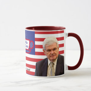 Newt & Tea Party - Red, White, & Blue Mug