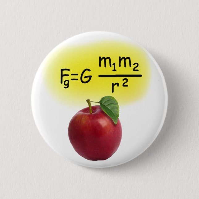 Newton 2 Inch Round Button (Front)