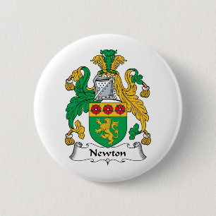 Newton Family Crest 2 Inch Round Button