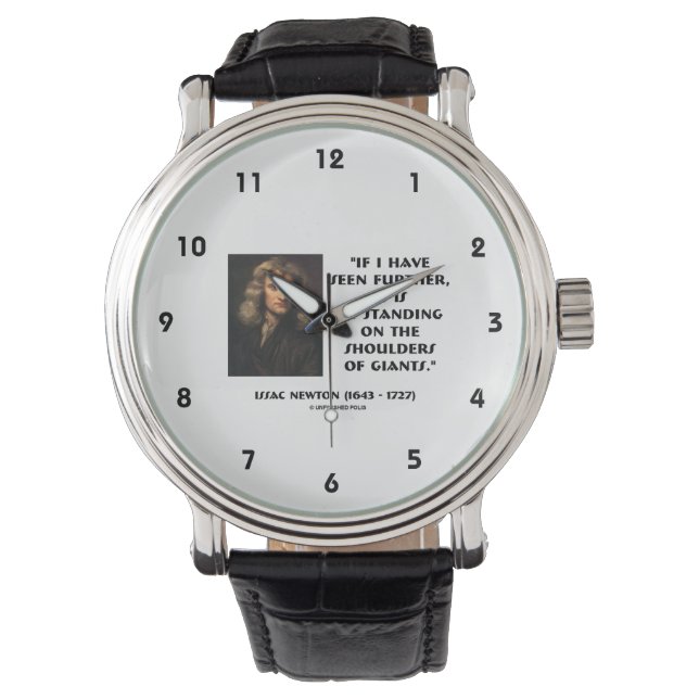 Newton Standing On The Shoulders Of Giants Watch (Front)