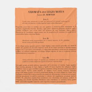 Newton's Laws of Motion fleece throw blanket-melon Blanket