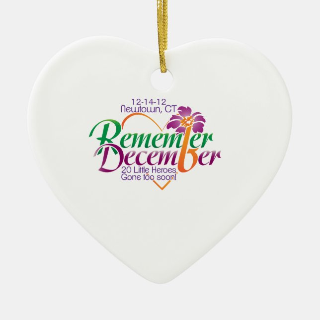 Newtown Memorial Ornament (Front)