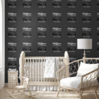 Newyork City Skyline Night Lights Grey Black White