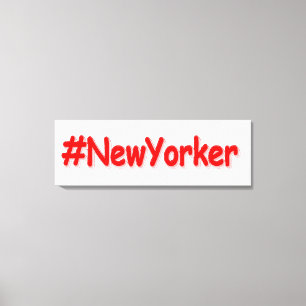"#NewYorker " Cute Design. Buy Now Canvas Print