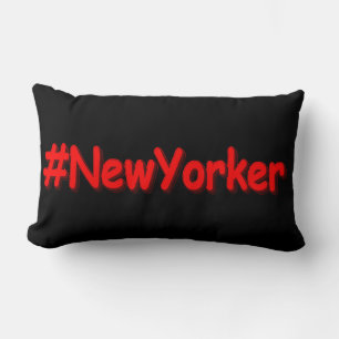 "#NewYorker " Cute Design. Buy Now Lumbar Pillow