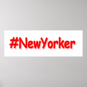 "#NewYorker " Cute Design. Buy Now Poster