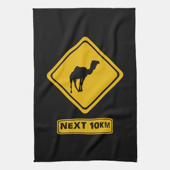 next 10 km camels kitchen towel (Vertical)