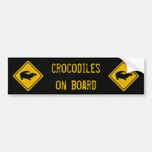 next 10 km crocodiles bumper sticker