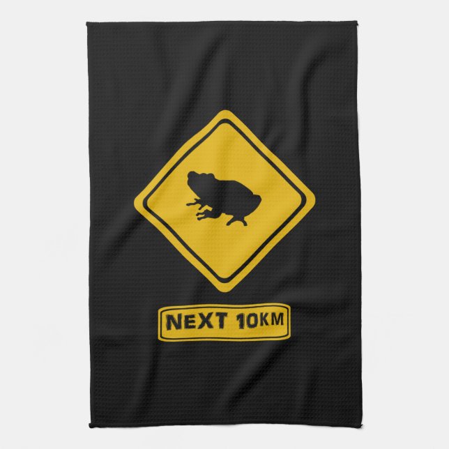 next 10 km frogs kitchen towel (Vertical)