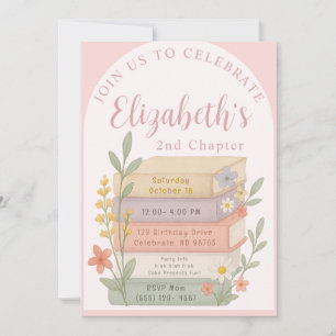 Next Chapter Book Themed Birthday Invite