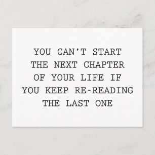 Next Chapter Of Your Life Postcard