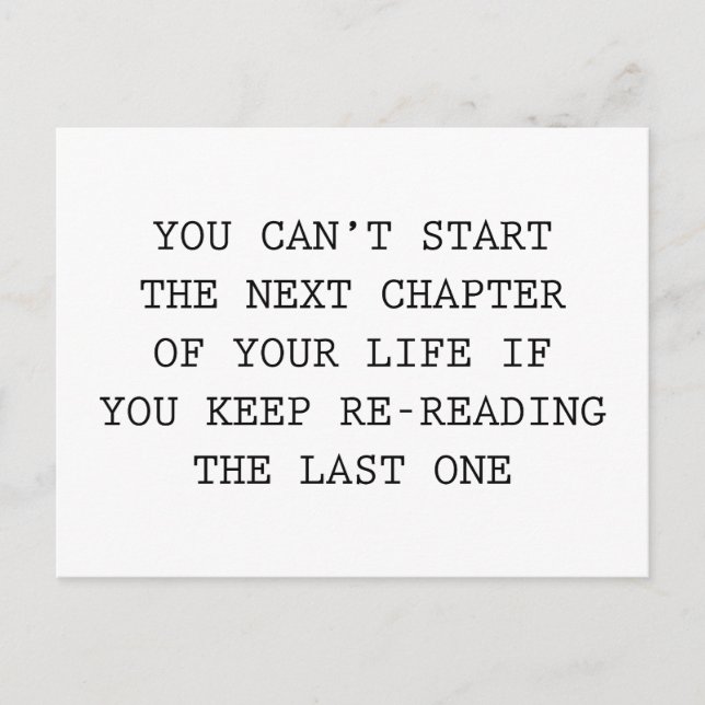 Next Chapter Of Your Life Postcard (Front)