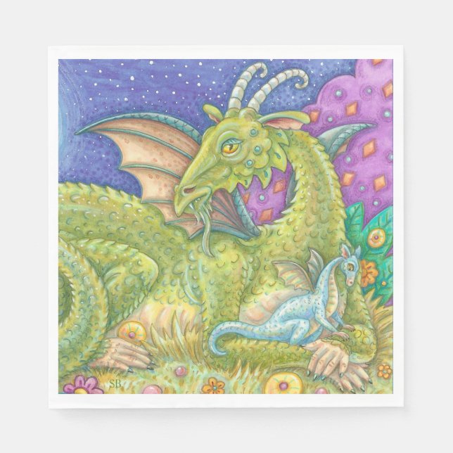 Next Generation Baby Dragon Fantasy PAPER NAPKINS (Front)