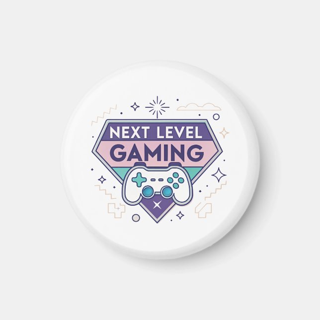 Next Level Gaming Retro Controller Pastel Gamer Tr Magnet (Front)