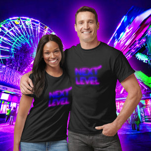 Next Level L.A. Sunset Neon Black T-Shirt