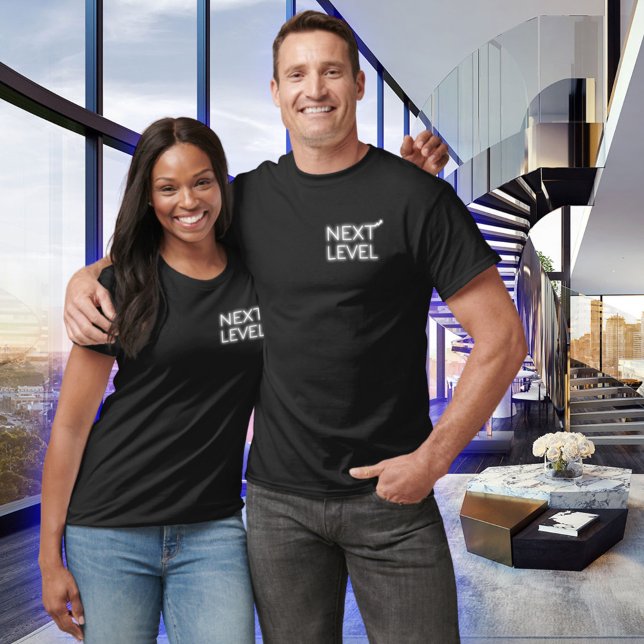 Next Level Small White Neon Black T-Shirt (Creator Uploaded)