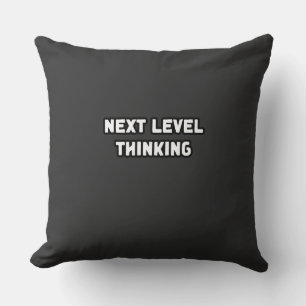 Next Level Thinking Innovation Growth Visionary Mi Throw Pillow