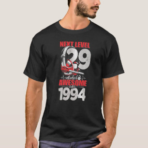 Next Level Unlocked 29 Year Old Boy 1994 Headset G T-Shirt