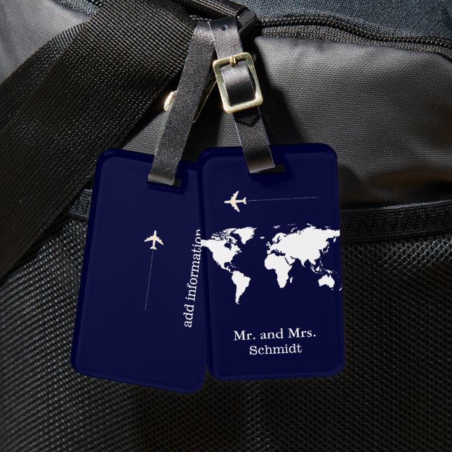 Next Mr and Mrs Travel Personalized Luggage Tag (Creator Uploaded)