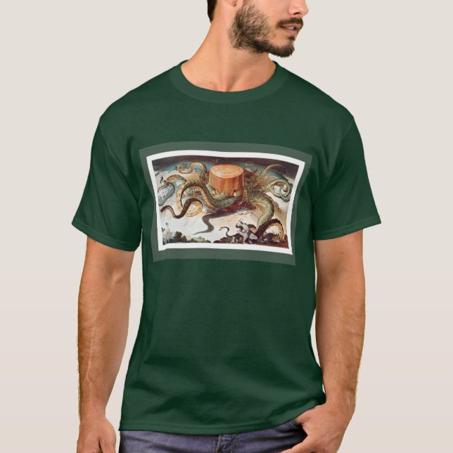 Next! - Standard Oil depicted as devouring octopus T-Shirt (Front)