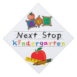 Next Stop Kindergarten Grad Cap Topper