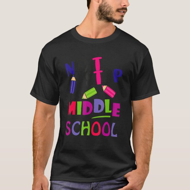 Next Stop Middle School Graduation Gift T-Shirt (Front)