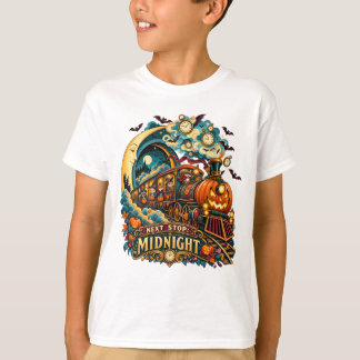 Next Stop Midnight Pumpkin Train T-Shirt
