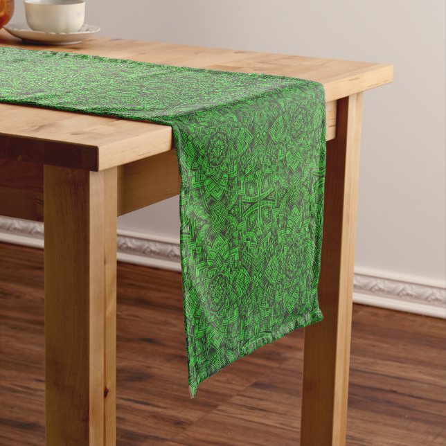 Nexus of Green Ambuja Instinct Short Table Runner (In Situ)