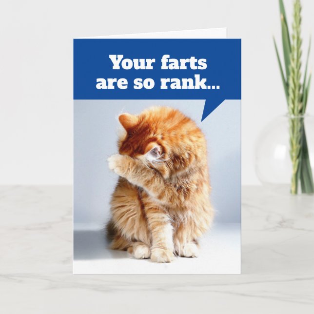 Nez De Chat Dû À La Carte D'Anniversaire Des Pieds (Devant)