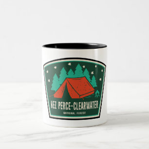 Nez Perce-Clearwater National Forest Camping Two-Tone Coffee Mug