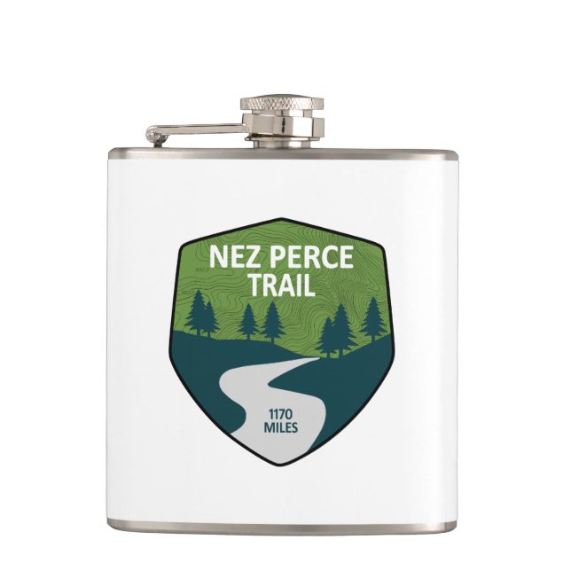 Nez Perce Trail Hip Flask (Front)