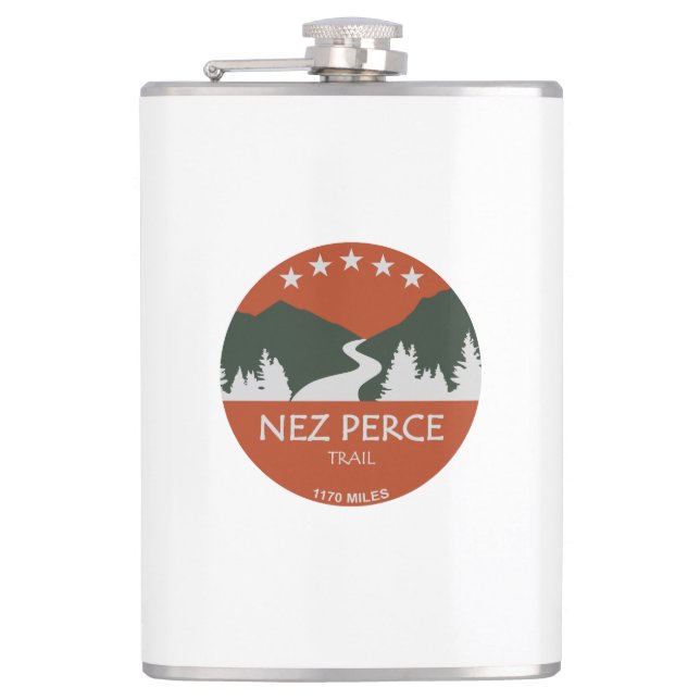 Nez Perce Trail Hip Flask (Front)