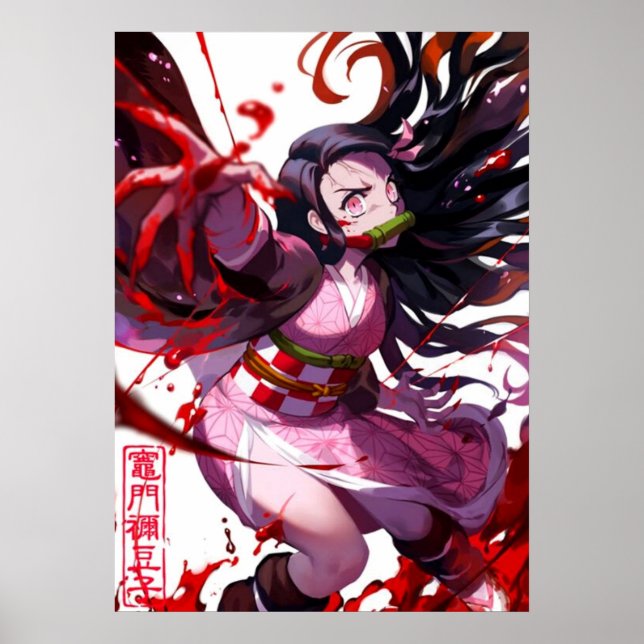 Nezuko Kamado Demon Slayer  Poster (Front)