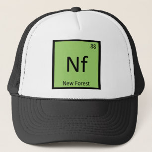 Nf - New Forest Pony Chemistry Element Horse Trucker Hat