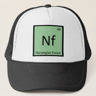 Nf - Norwegian Forest Cat Chemistry Element Symbol Trucker Hat
